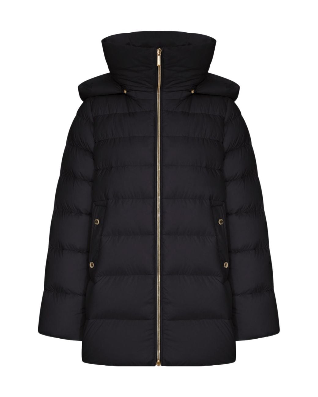Moorer Black Natalia-S3 Hooded Jacket