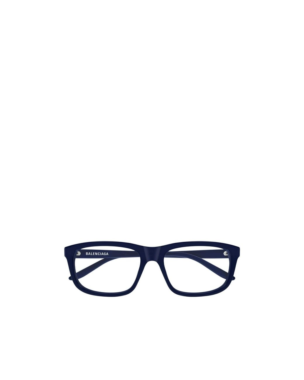 Balenciaga Blue Eyewear Rectangular Frame Glasses for men