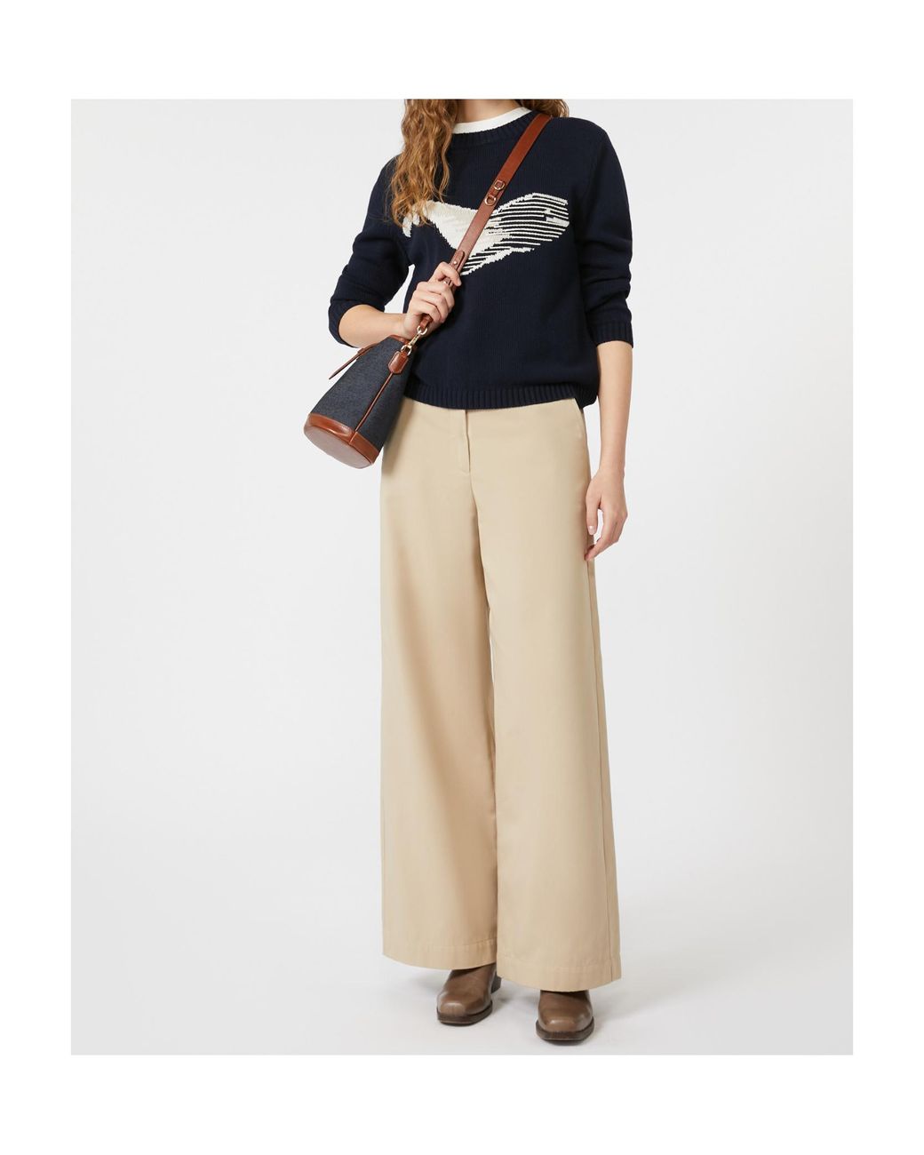 Weekend by Maxmara Blue Nespola Crewneck Knitted Jumper