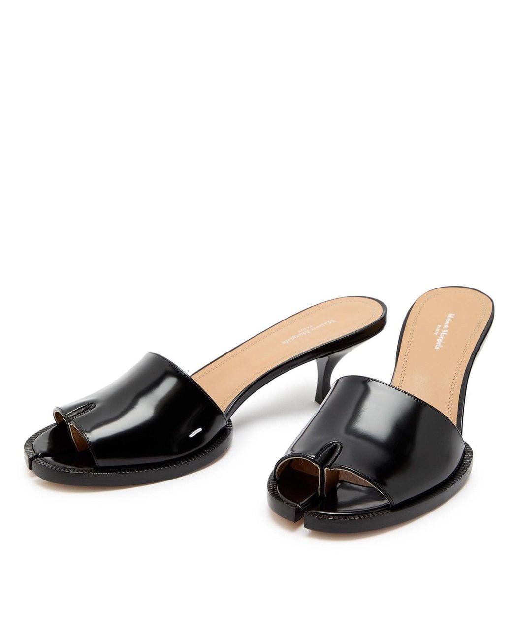 Maison Margiela Black Leather Mules