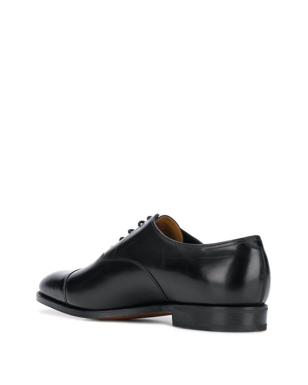John Lobb Black Lace-Up Oxford Shoes for men