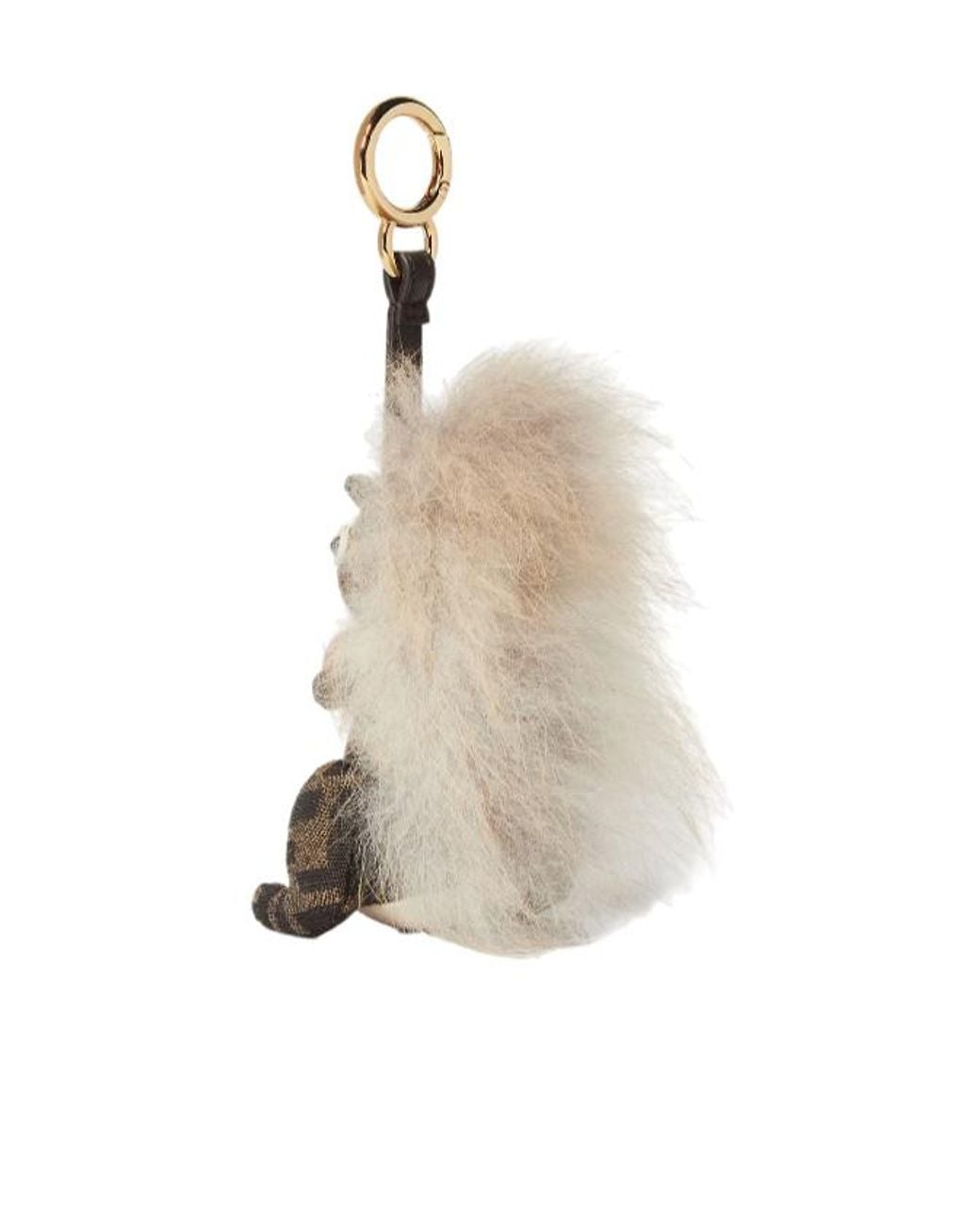 Fendi Natural Ff Jacquard Fabric Charm