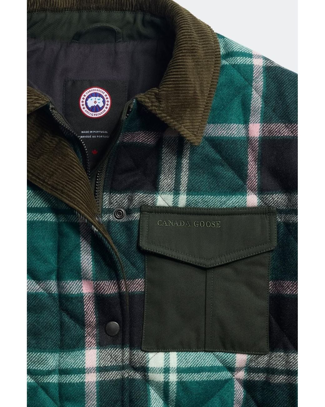 Canada Goose Green Terra Check Jacket