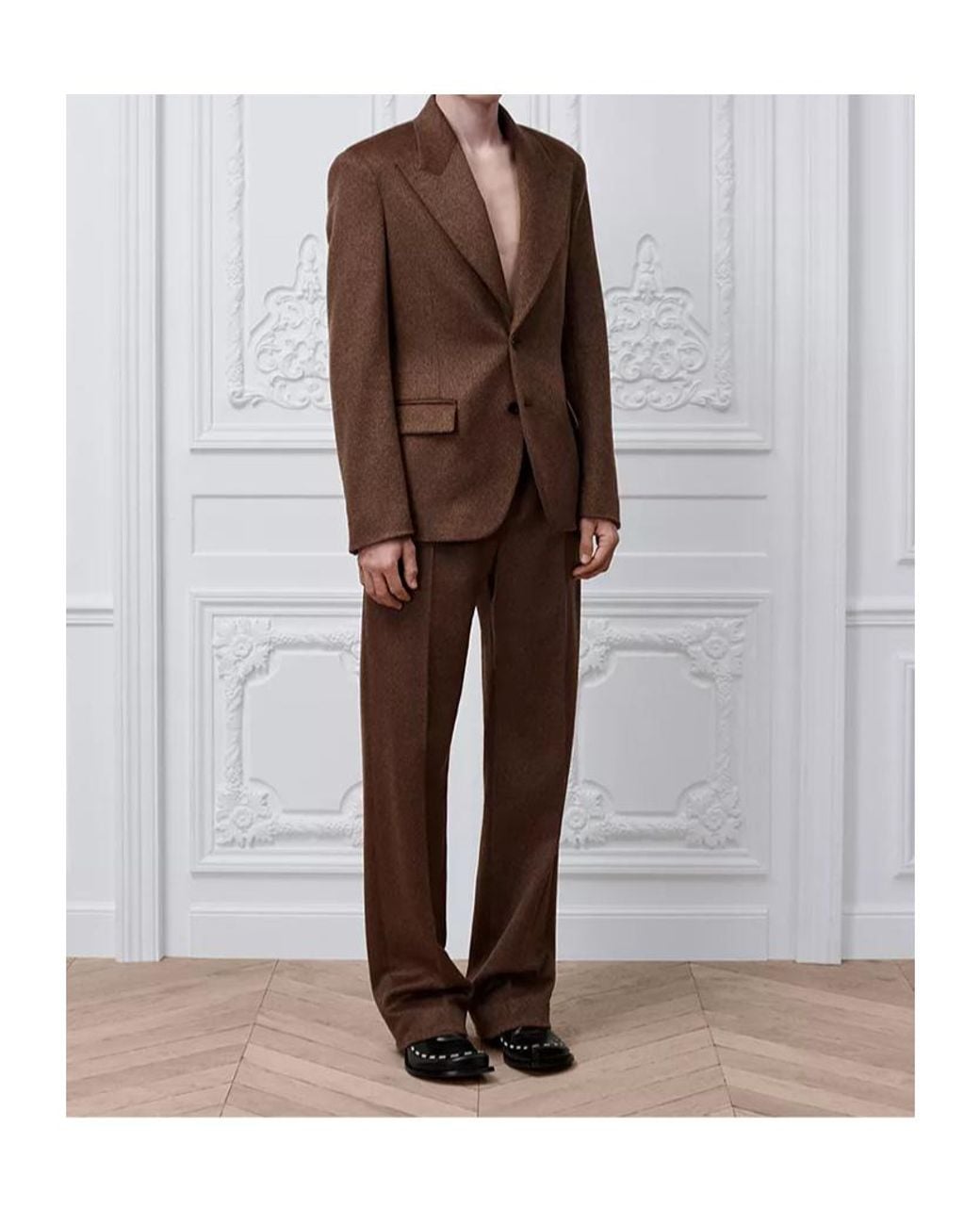 Dior Brown Pleated Pants for men