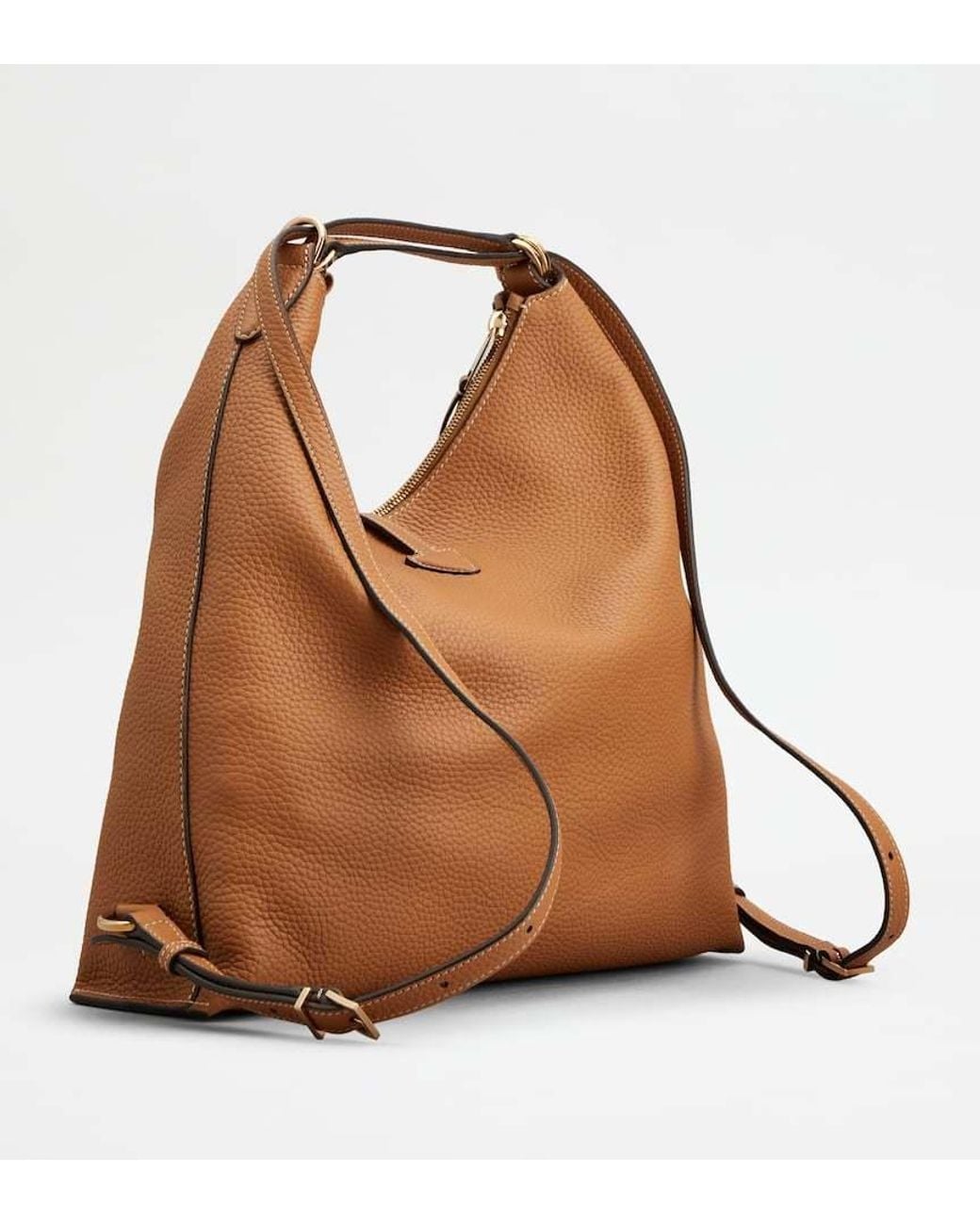 Tod's Brown T Timeless Medium Leather Shoulder Bag