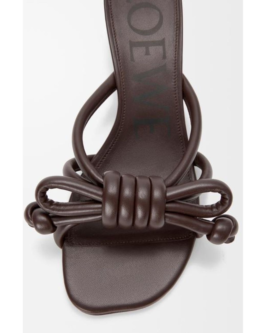 Loewe Brown Flamenco Knot Sandals