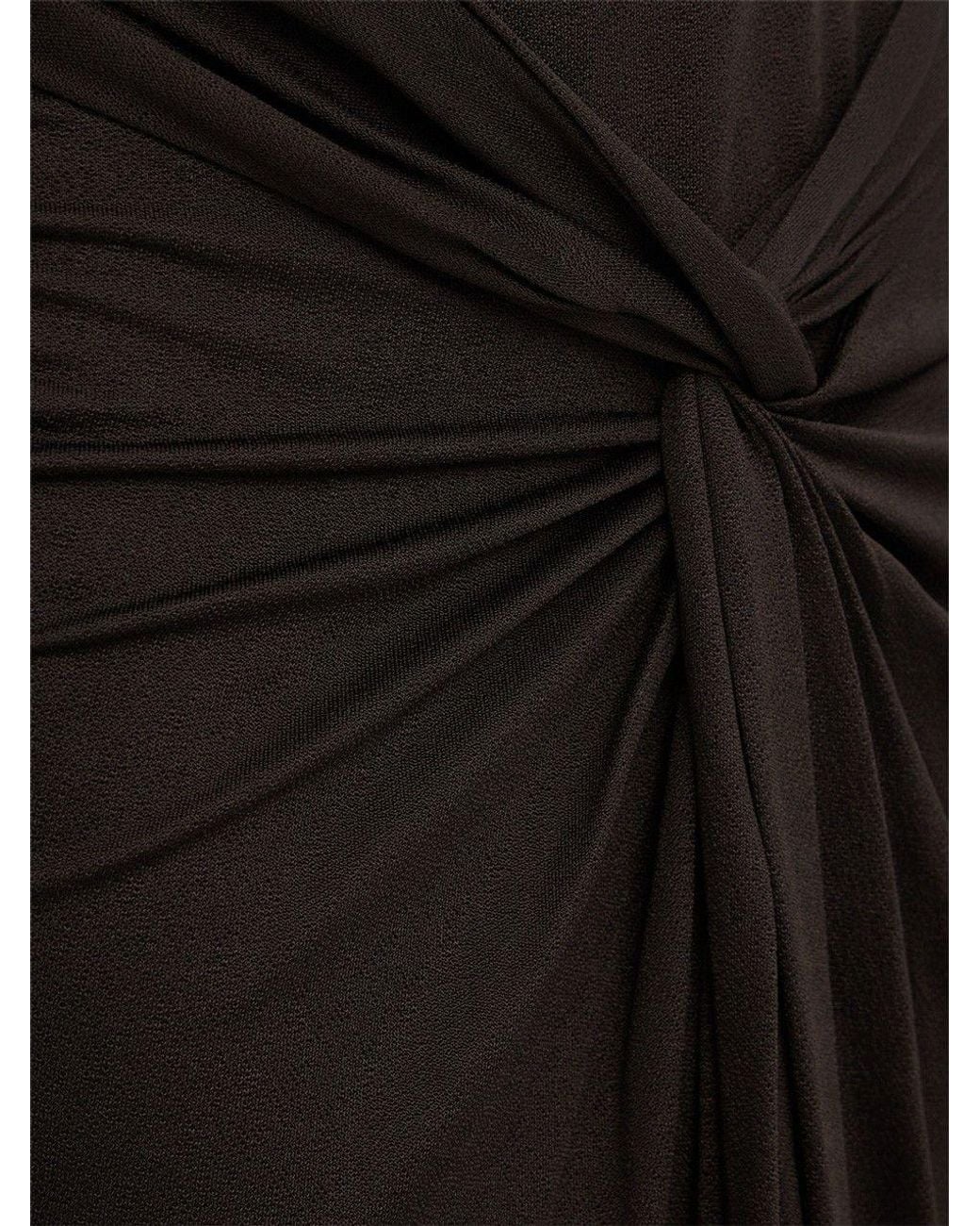 GIUSEPPE DI MORABITO Black Pleated-Design Dress