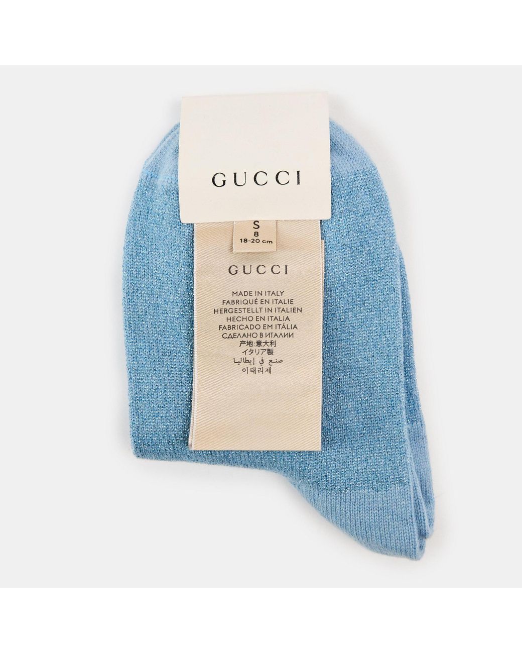 Gucci Blue Bright And Vibrant Socks
