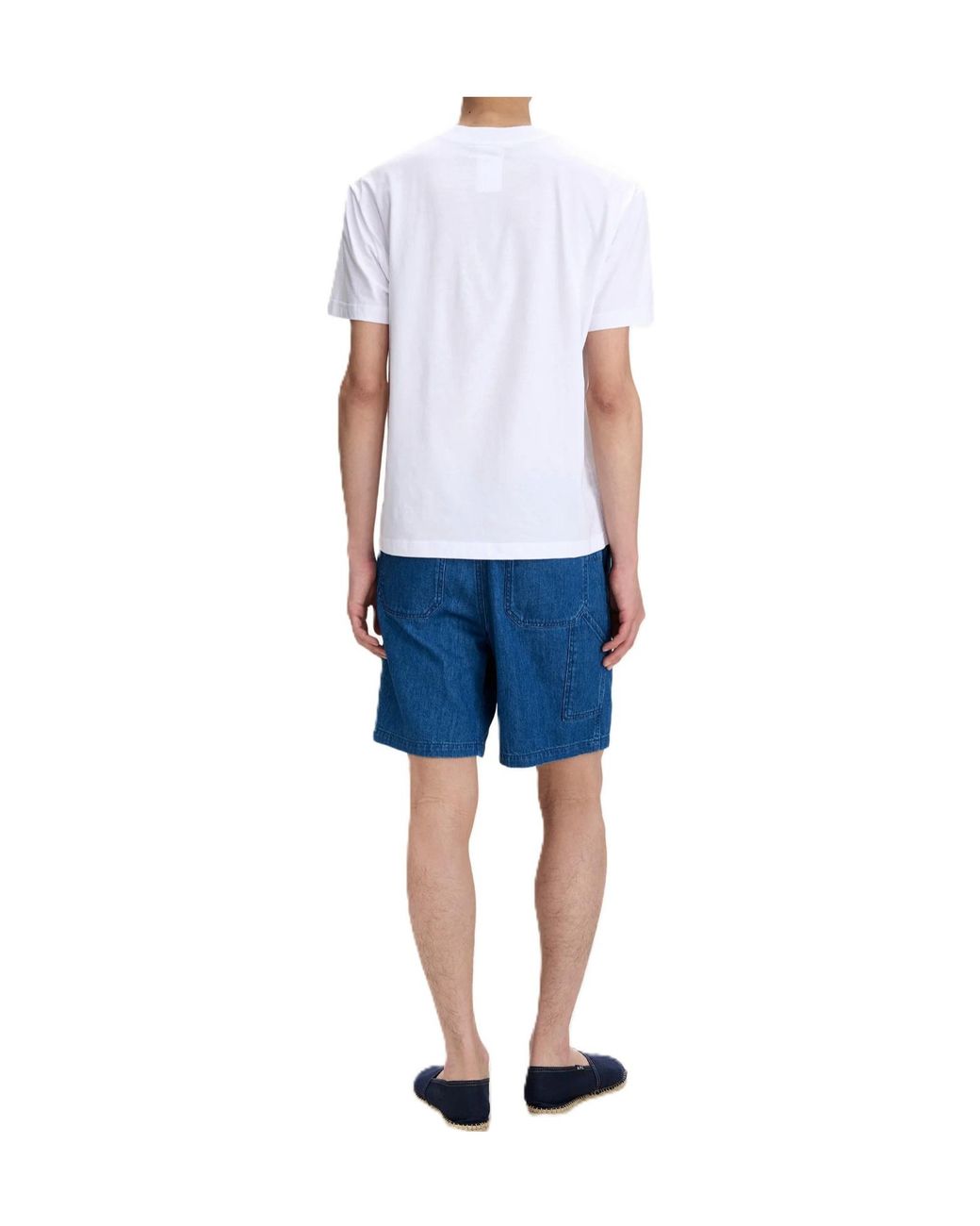 A.P.C. White Crew-Neck Short-Sleeve T-Shirt for men
