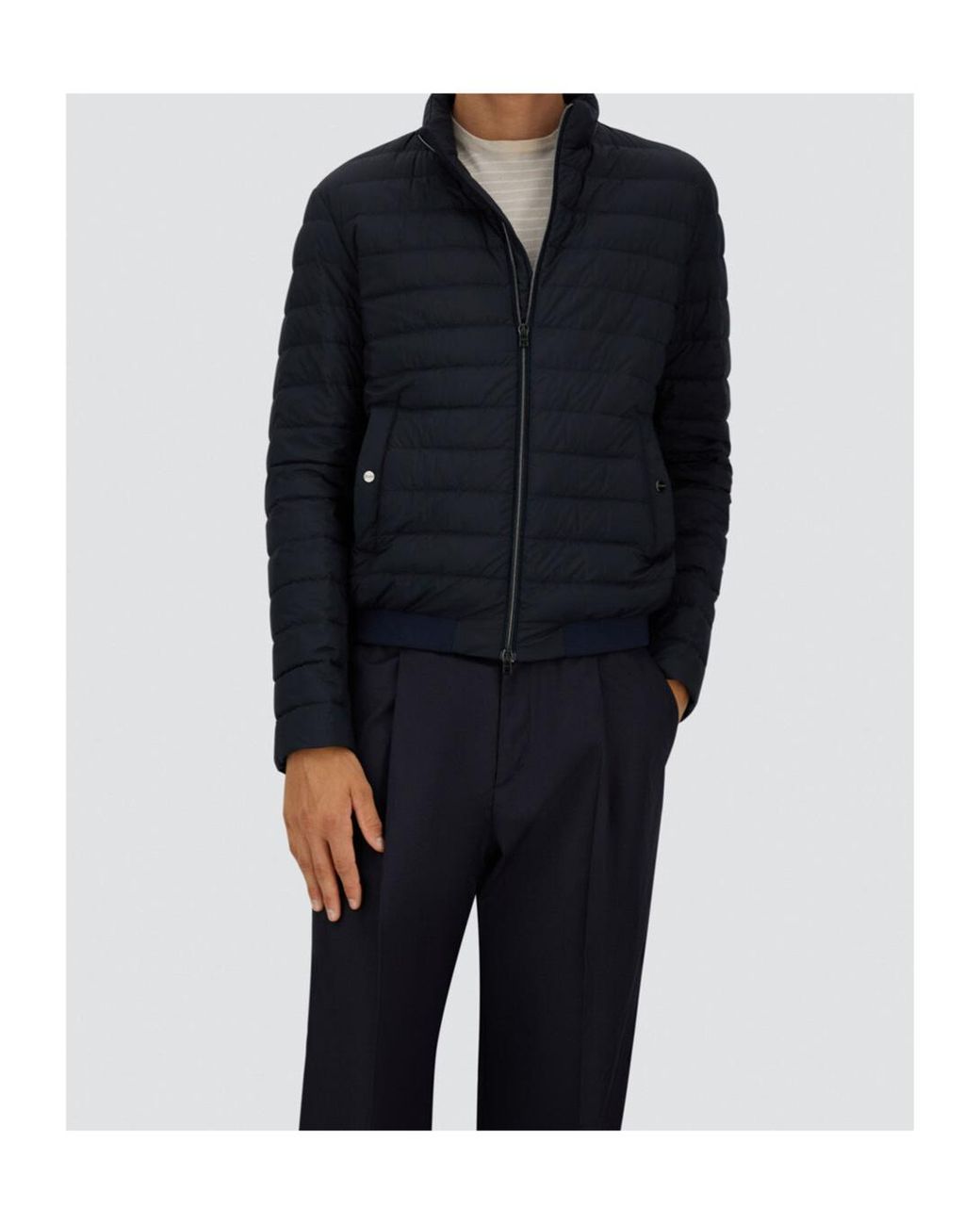 Herno Blue キルティング ジャケット for men