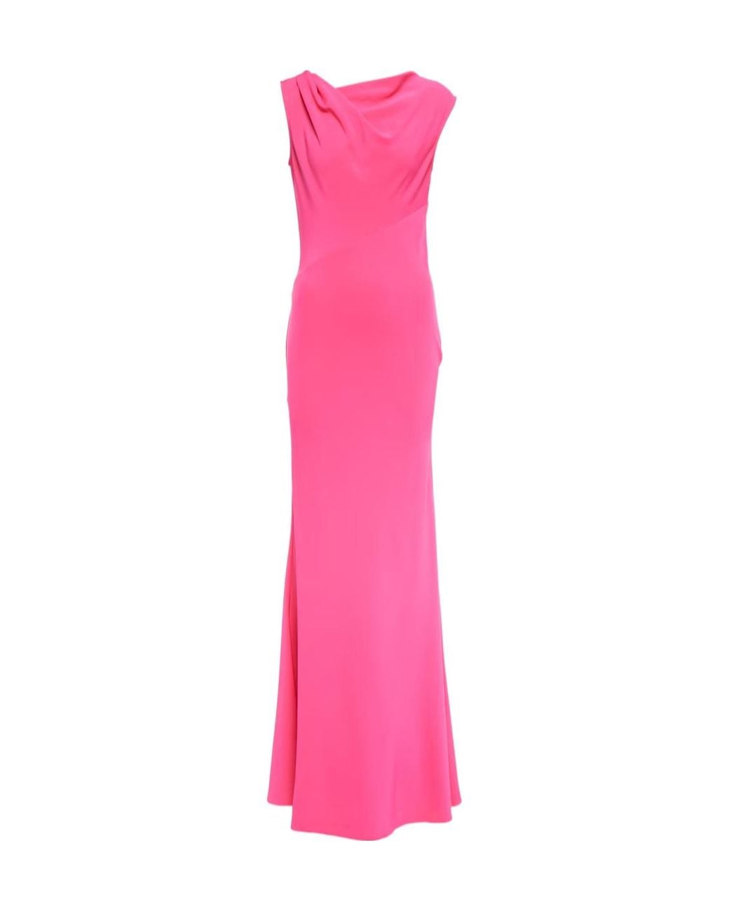 Roland Mouret Pink Pleated Sleeveless Dress Skirt