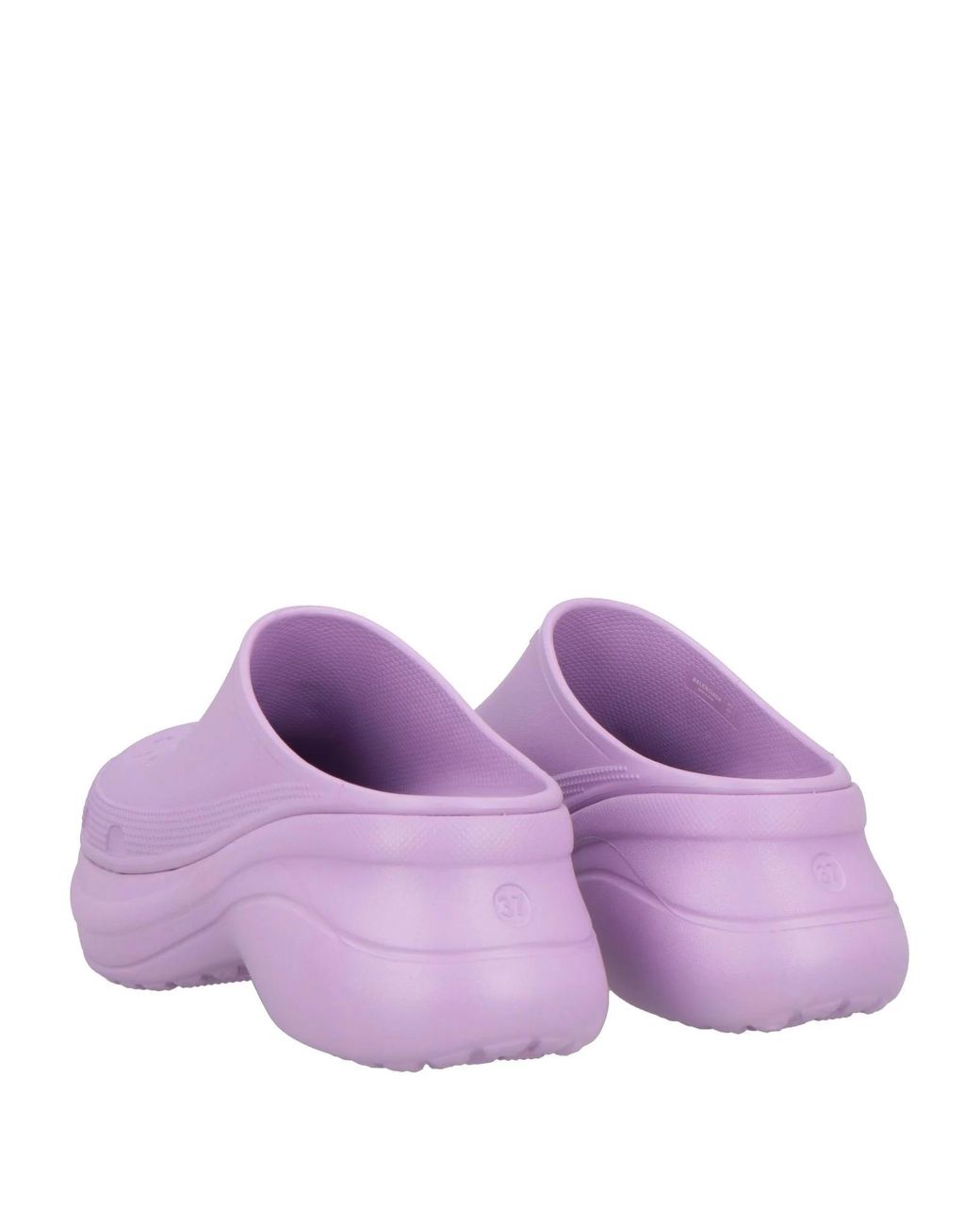 Balenciaga Purple Minimalist Rubber Mules