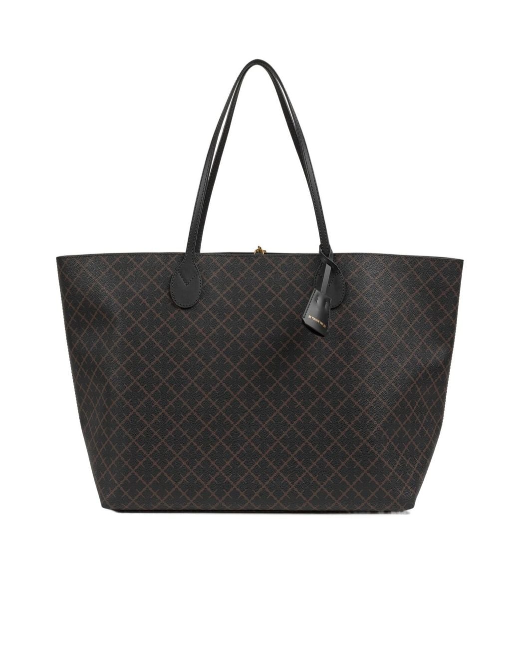 By Malene Birger Black Abi Printed Tote Bag