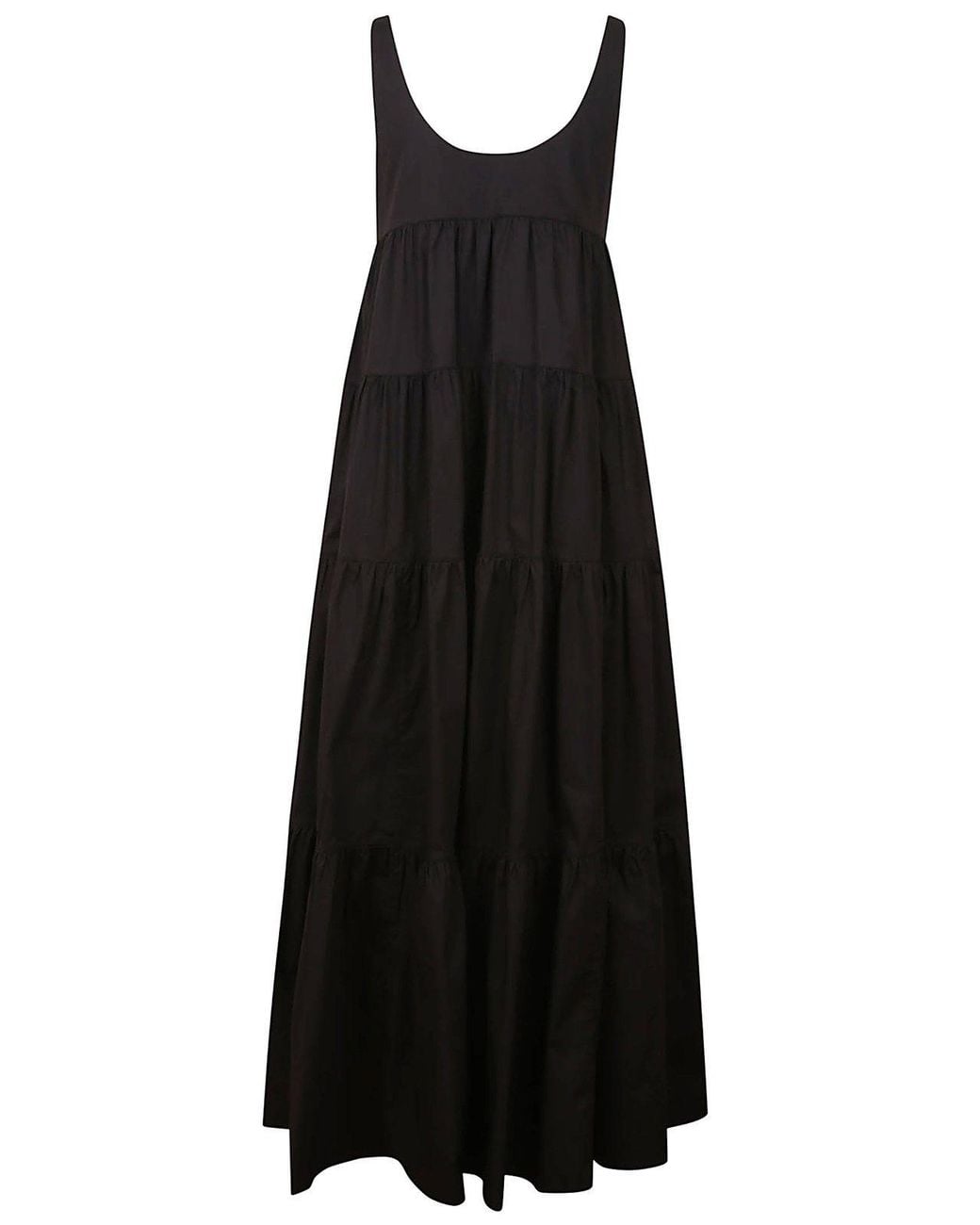 Michael Kors Black Michael Stretch Tiered Dress