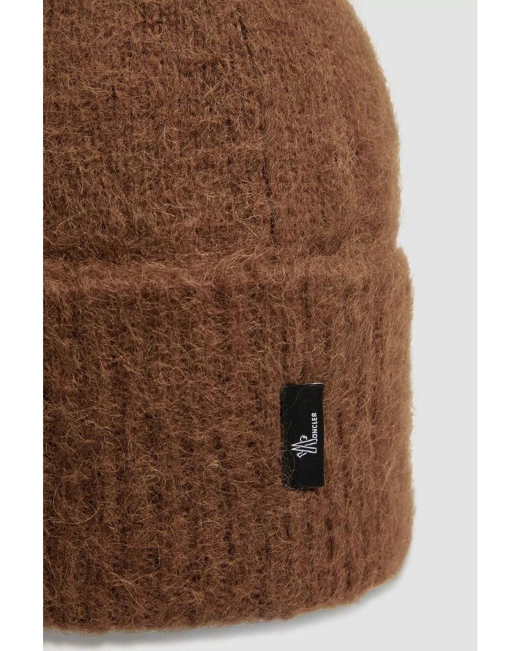 Moncler Brown Alpaca Wool Beanie