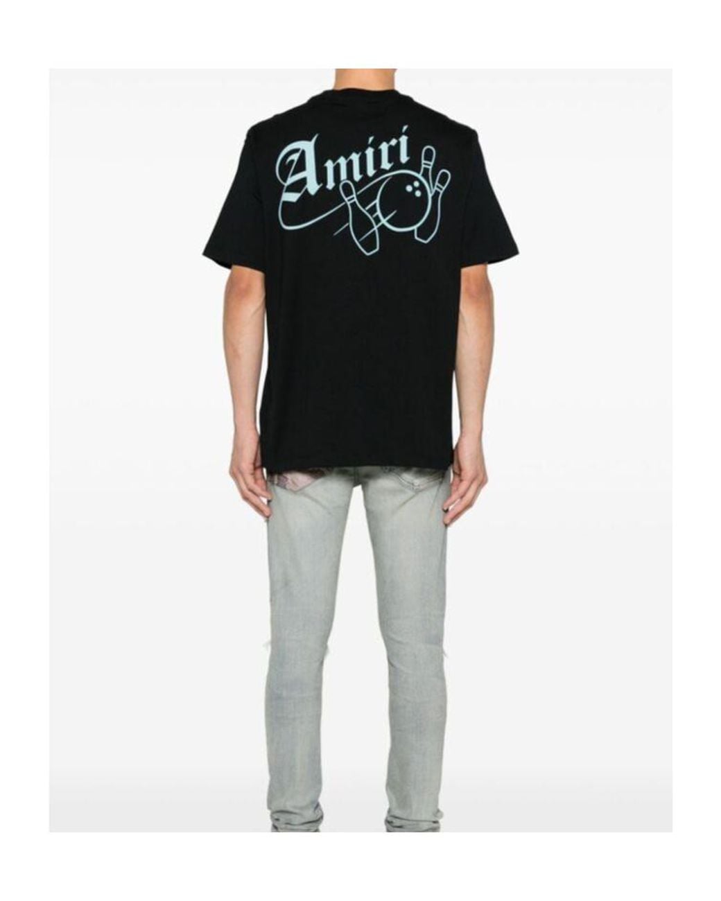 Amiri Black Short-Sleeved T-Shirt for men