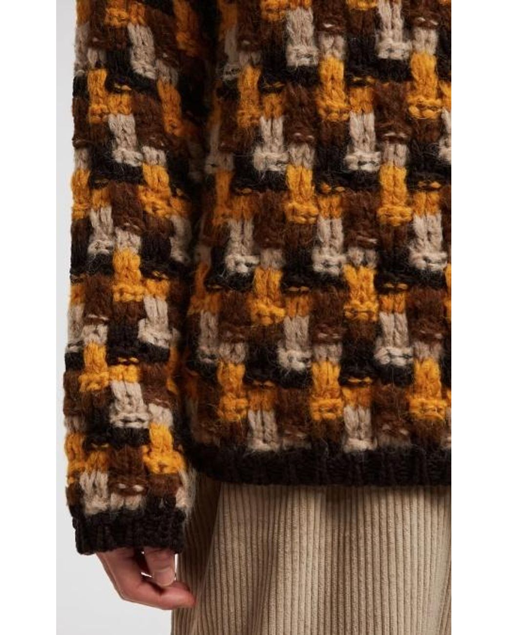 Moncler Brown Wool Alpaca Jumper for men