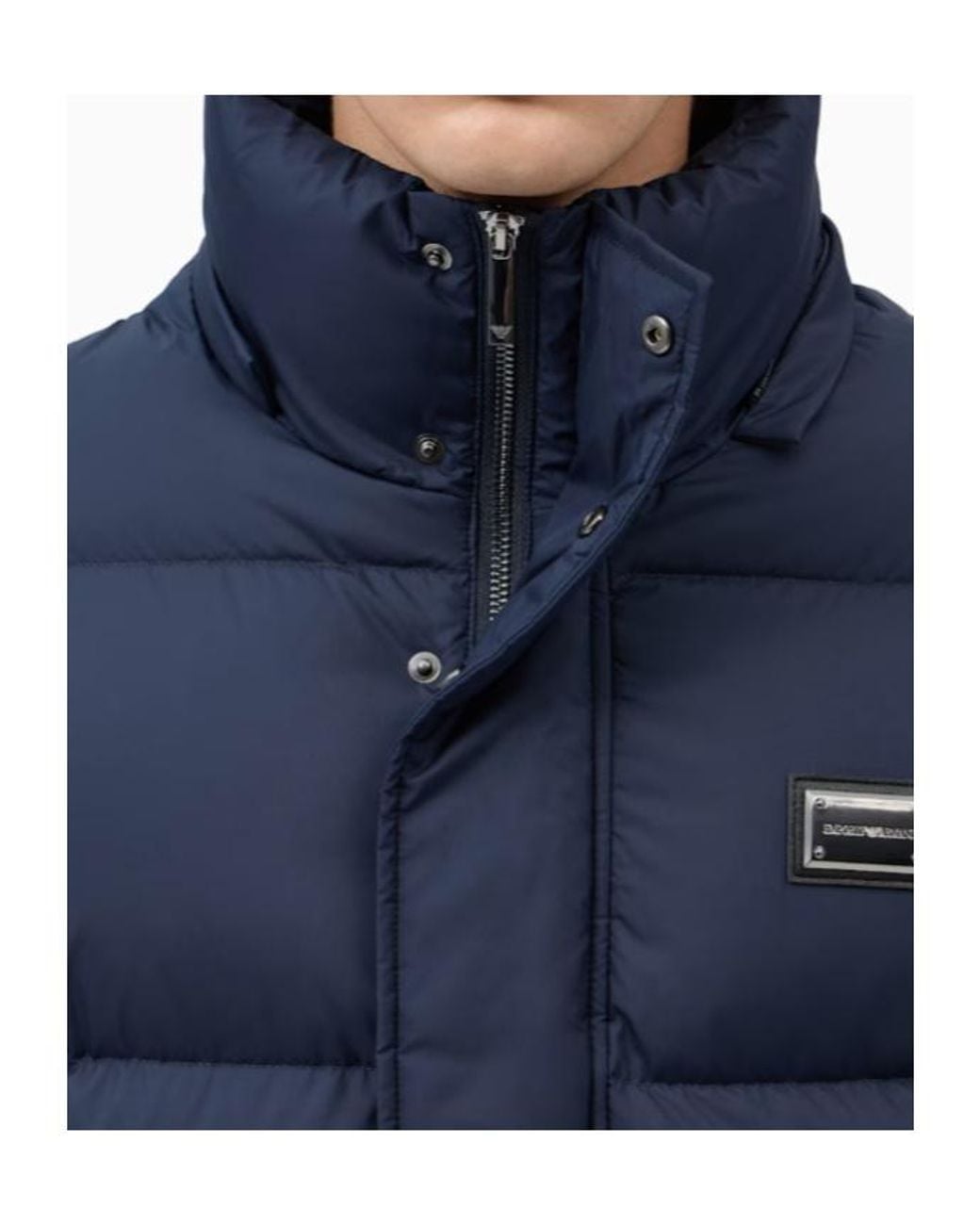 Emporio Armani Blue Down Jacket for men