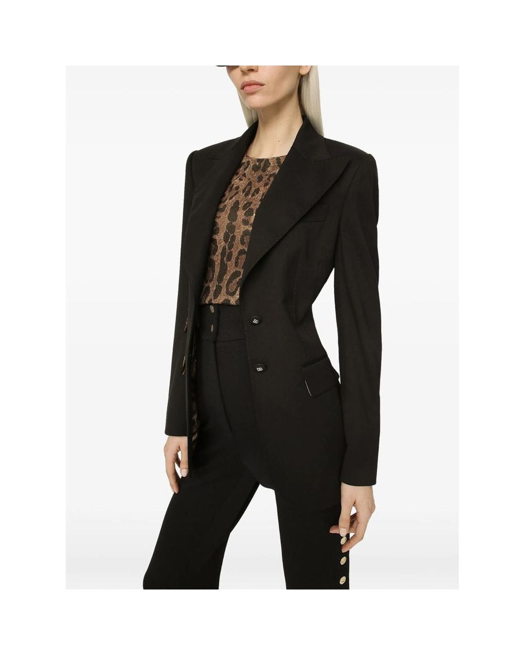 Dolce & Gabbana Black Turlington Single-Breasted Blazer