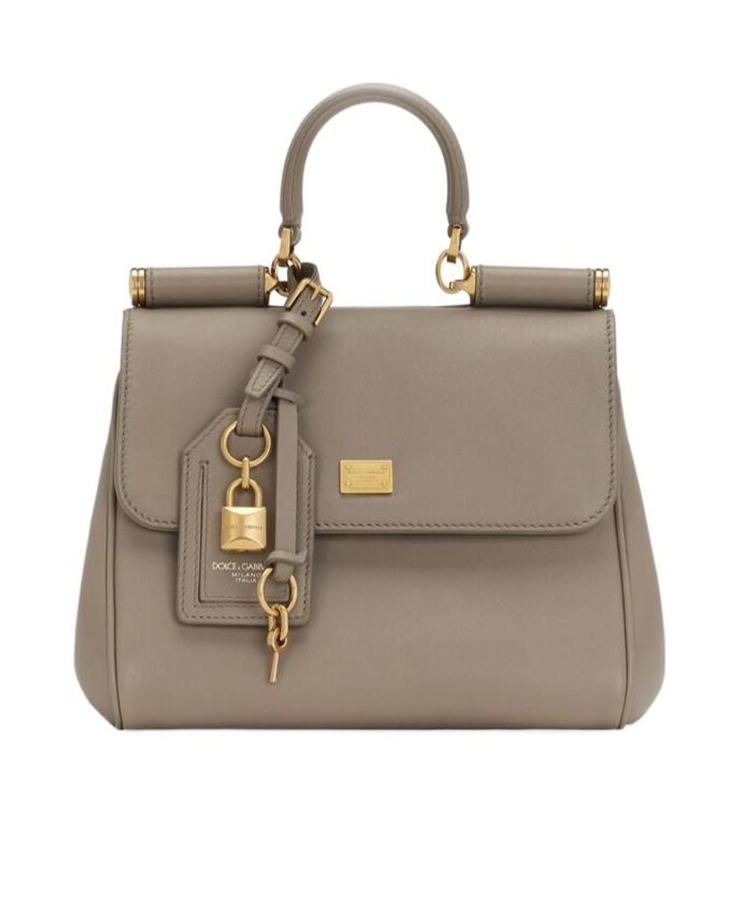 Dolce & Gabbana Natural Sicily Foldover Top Tote Bag