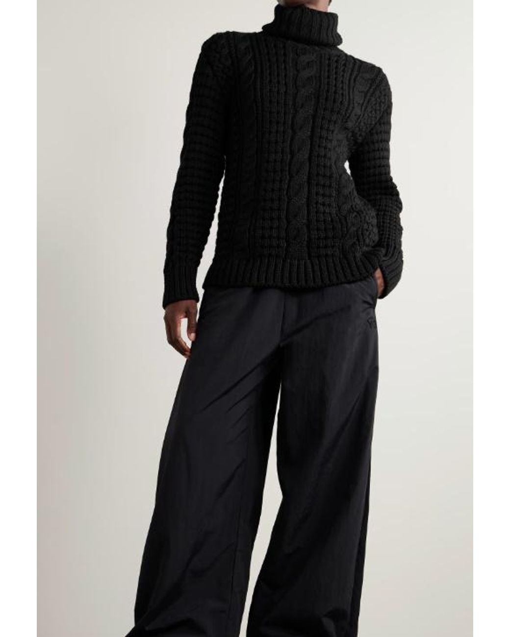 Moncler Black X Edward Enninful Turtleneck Knitted Jumper