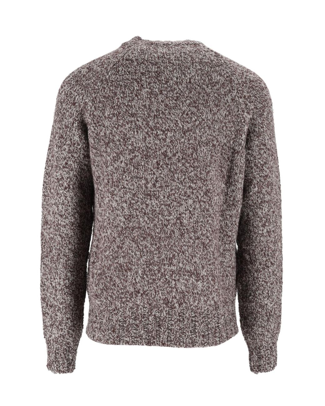 Ballantyne Gray Mouline Raglan-Sleeve Sweater for men