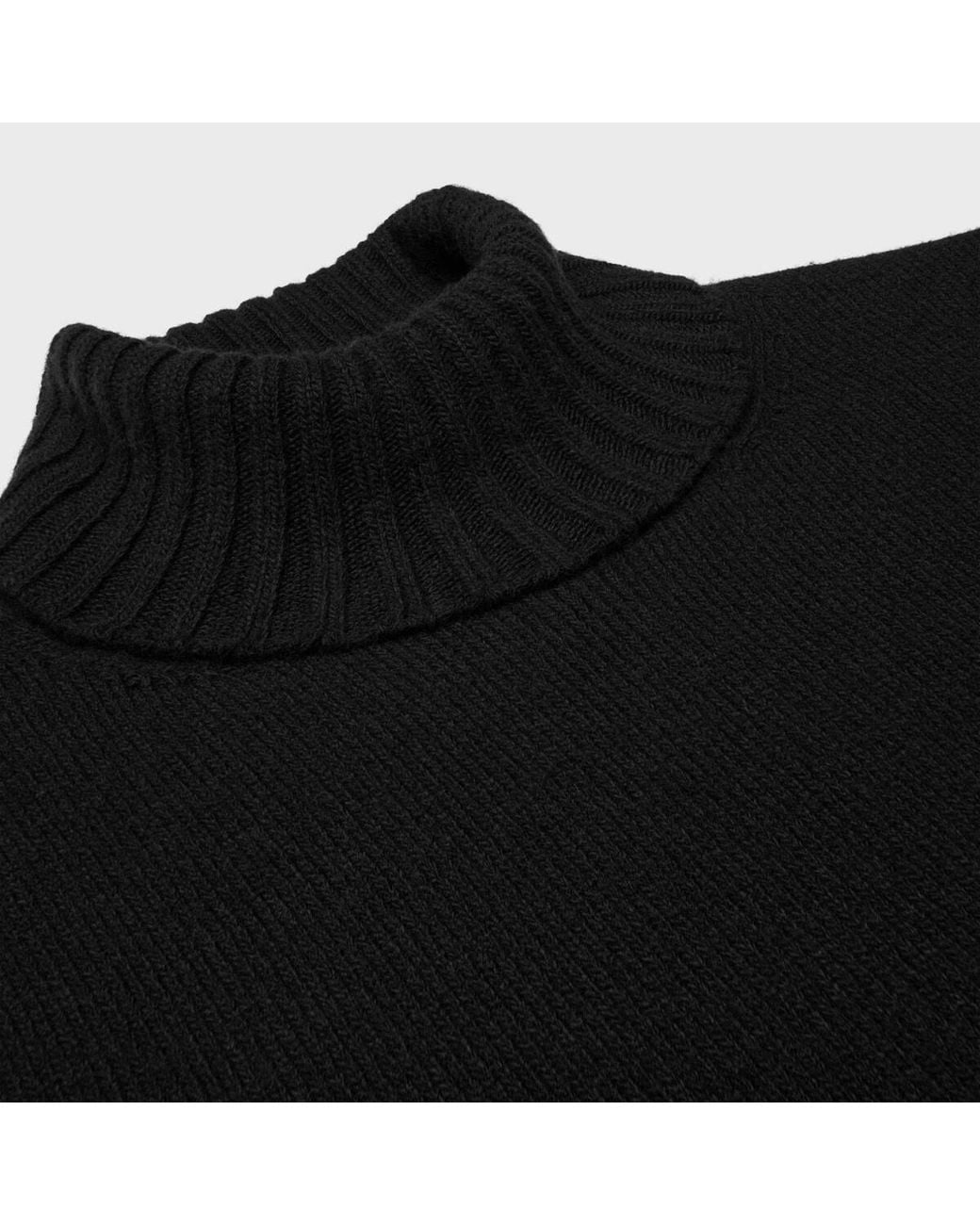 Céline Black Turtleneck Sweater