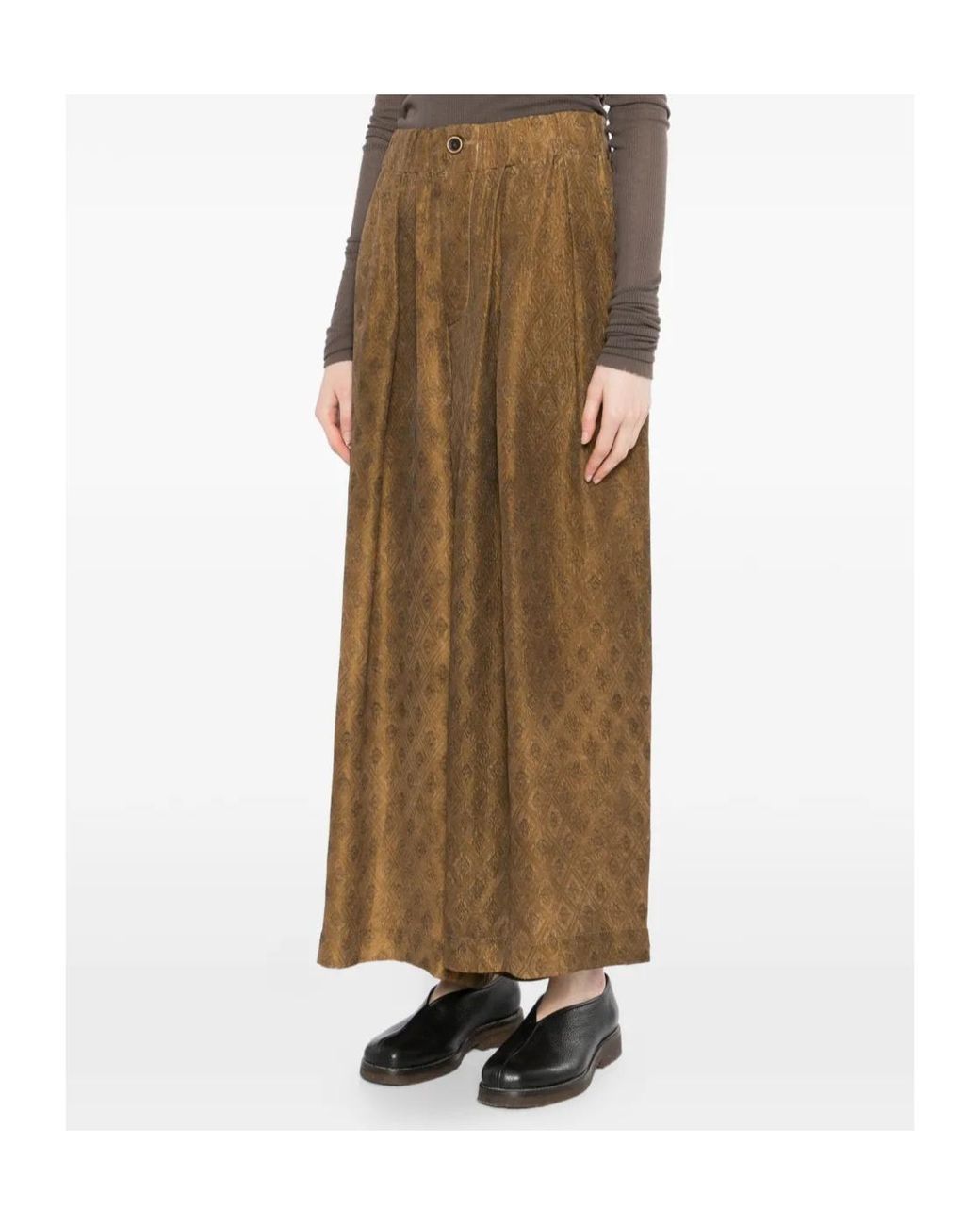 Uma Wang Multicolor Elastic Waist Casual Pants