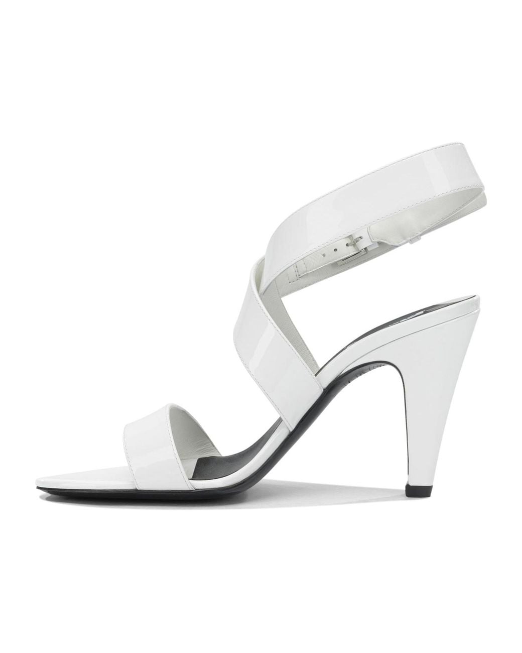 Alaïa White "Cone 110 Mm" Heeled Sandals