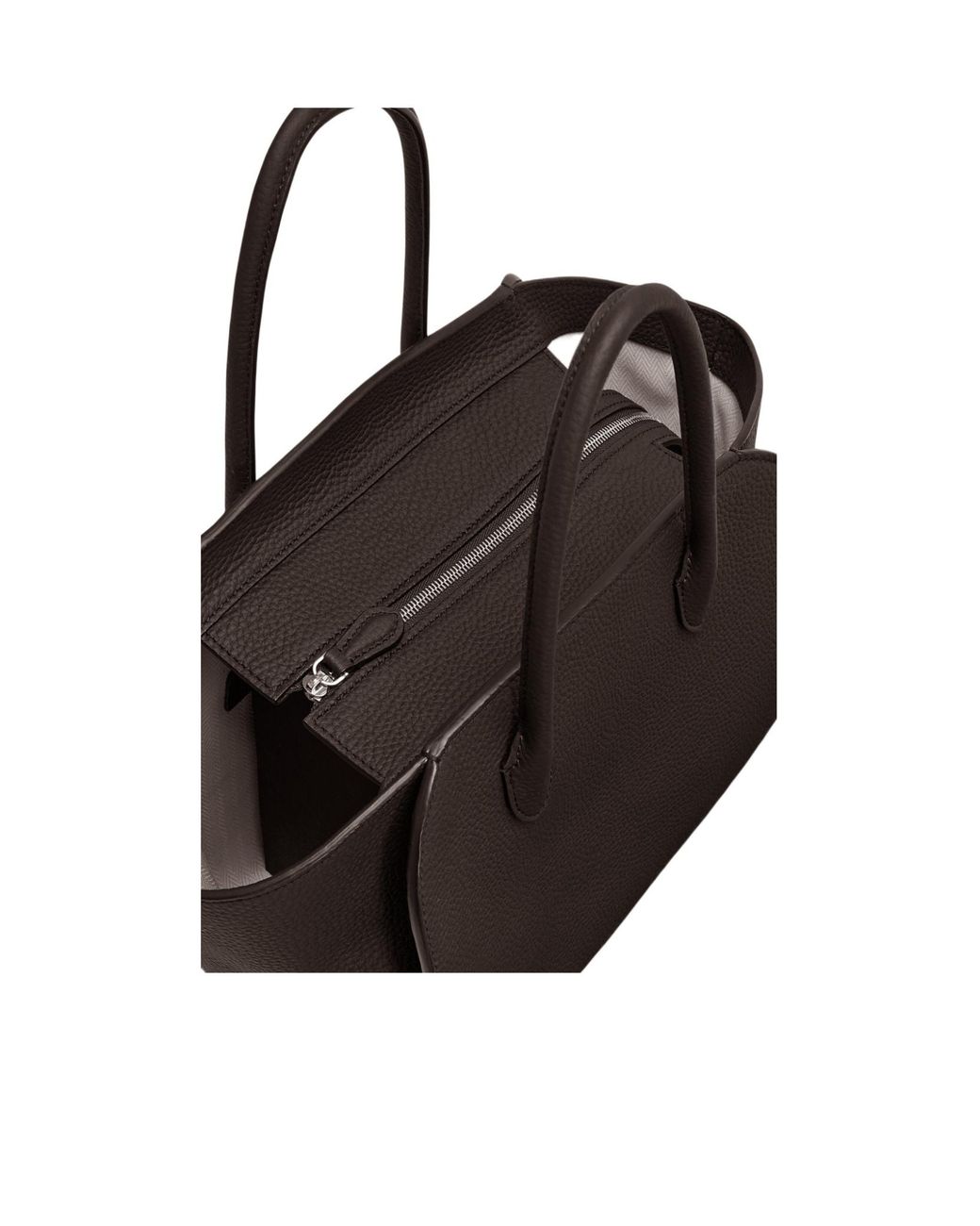 The Row Black Marlo 12 Zip Tote Bag