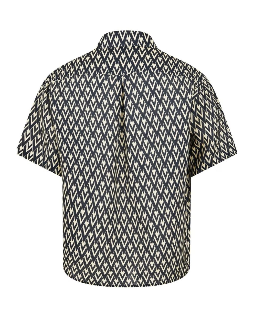 Valentino Black Graphic Print Shirt for men