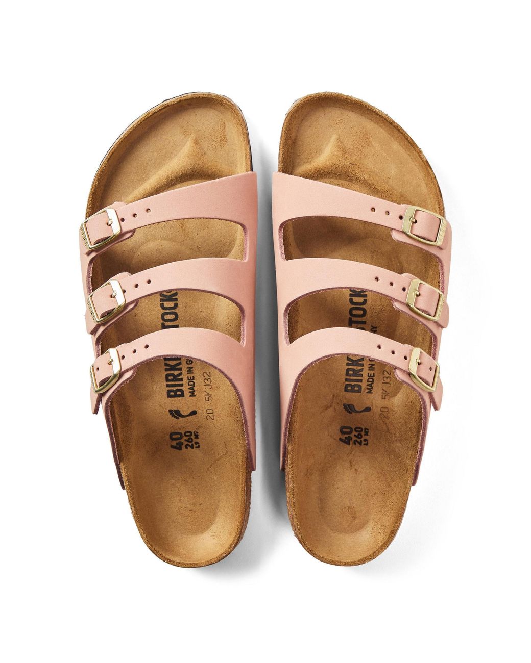 Birkenstock Pink Florida Hex Flat Sandals