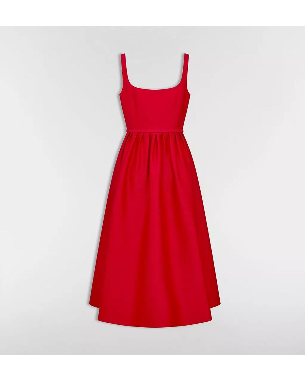 Dior Mid-Length Flared Dress With Belt
