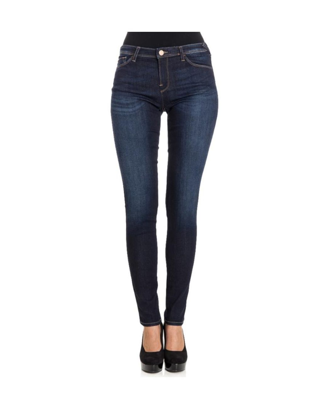 Armani Jeans Blue Logo Details Jeans