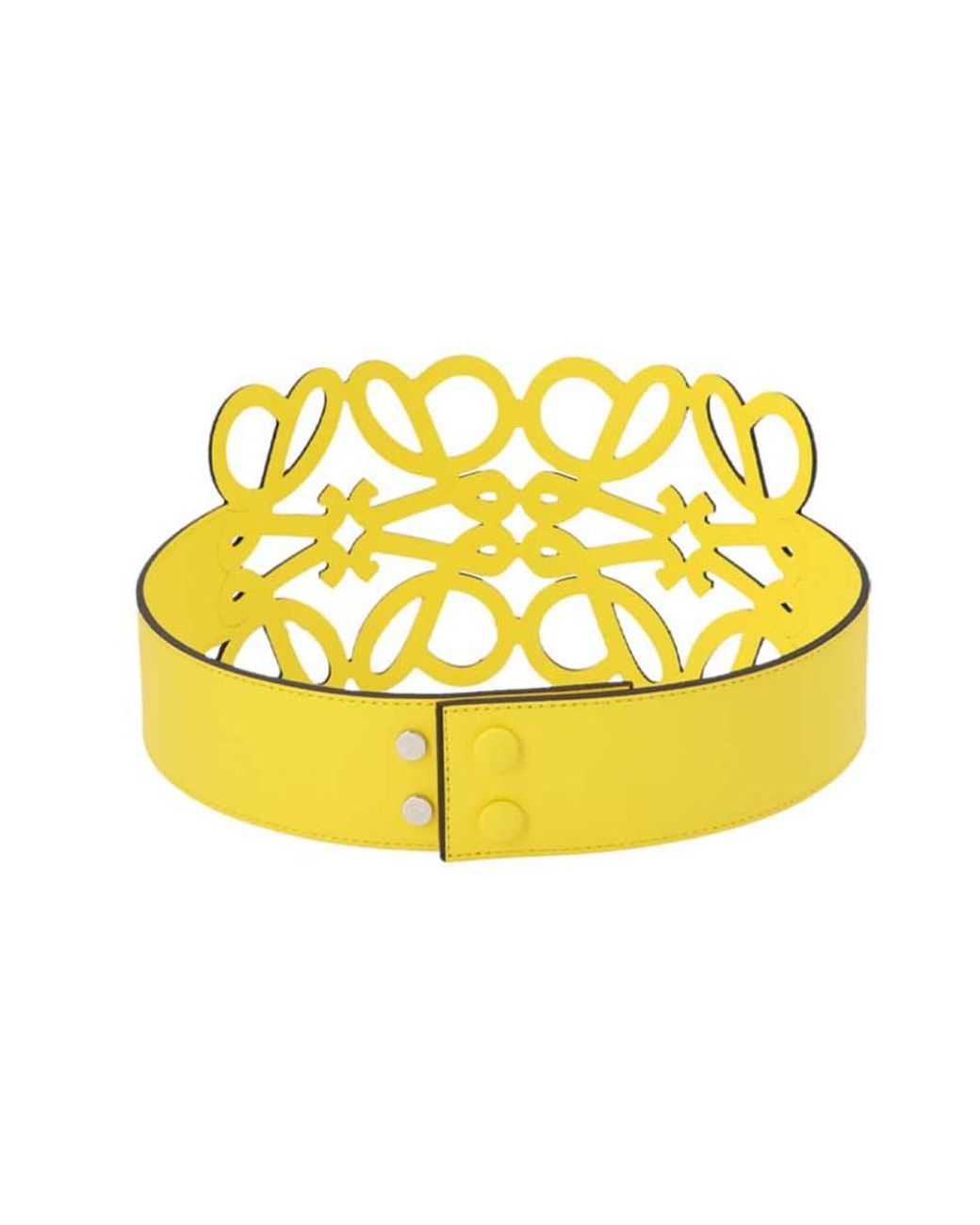 Loewe Metallic Hollowed-Out Leather Belt