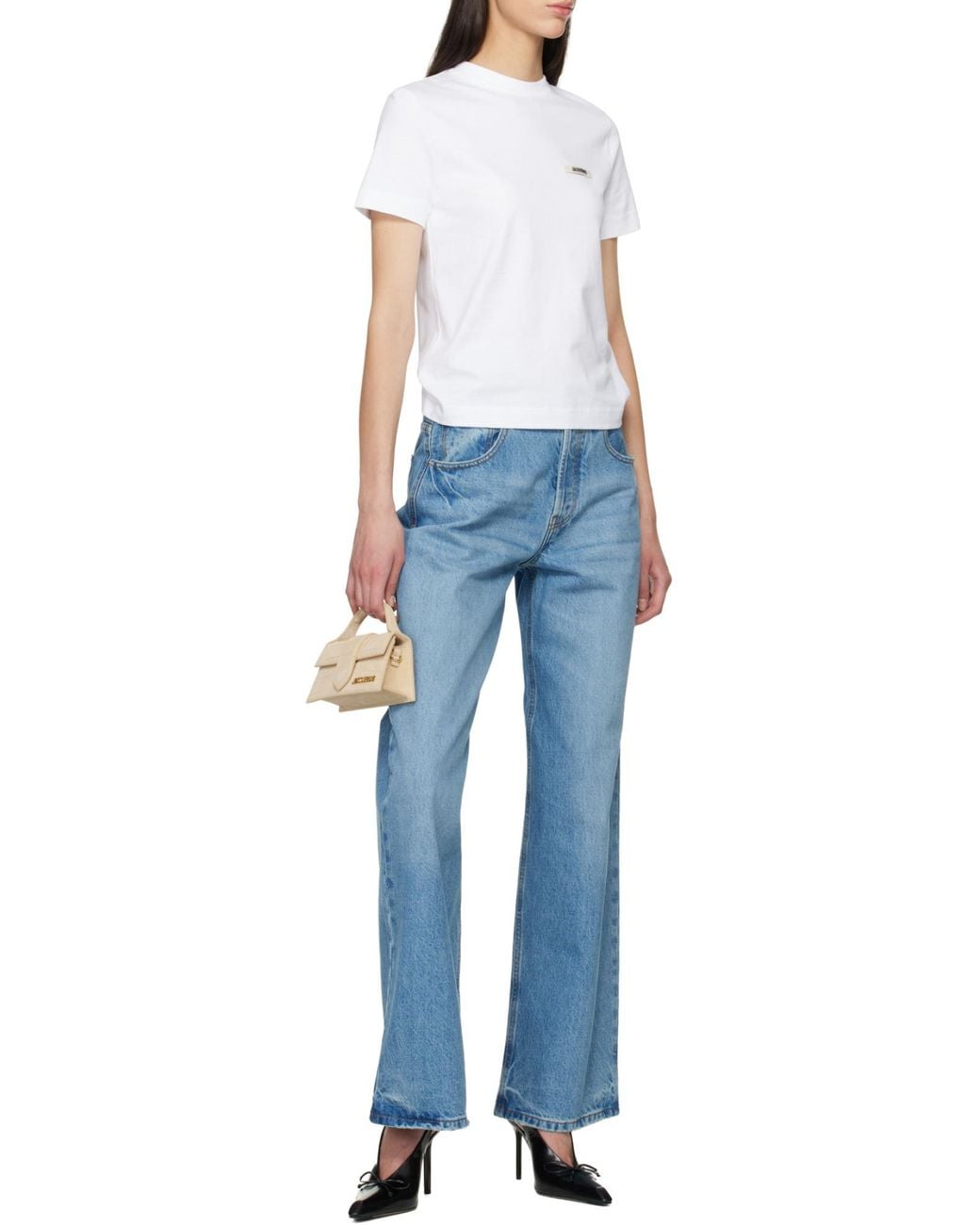 Jacquemus Metallic The Bambino Small Flap Bag