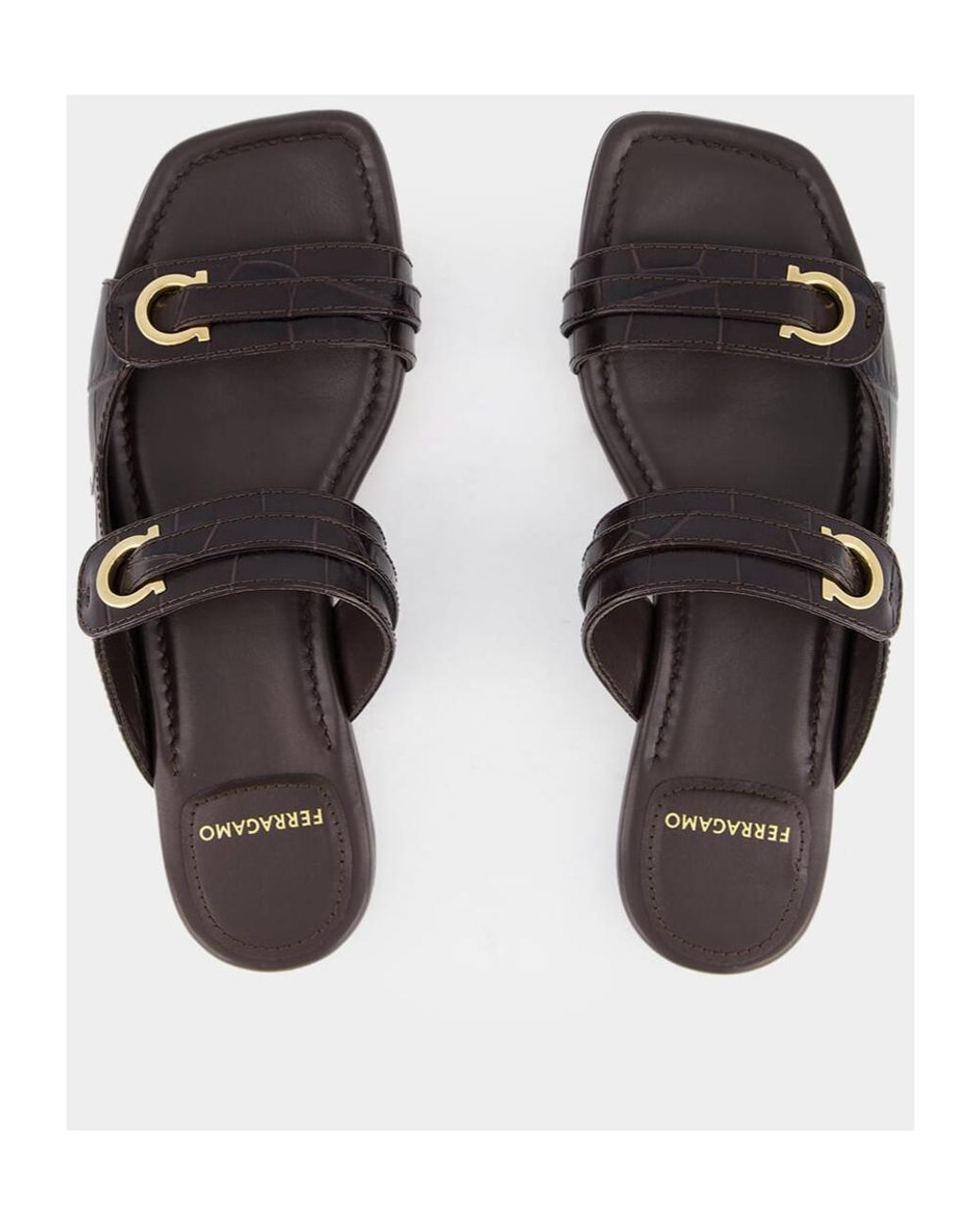 Ferragamo Multicolor Ferragamo Gancini Ornament Slides