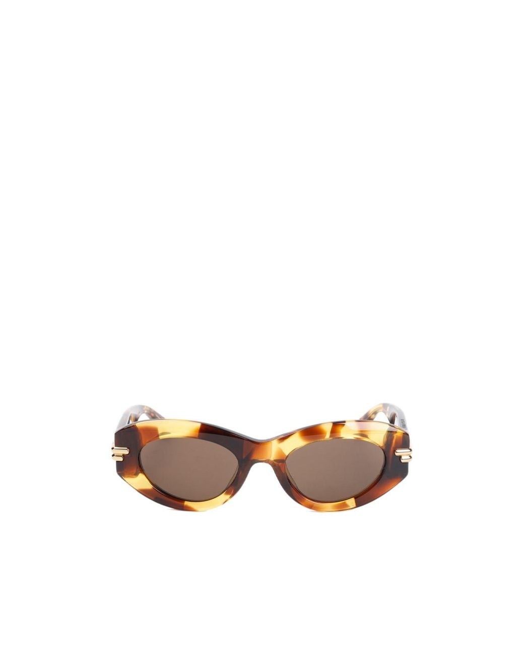 Bottega Veneta Multicolor Mitre Oval Sunglasses