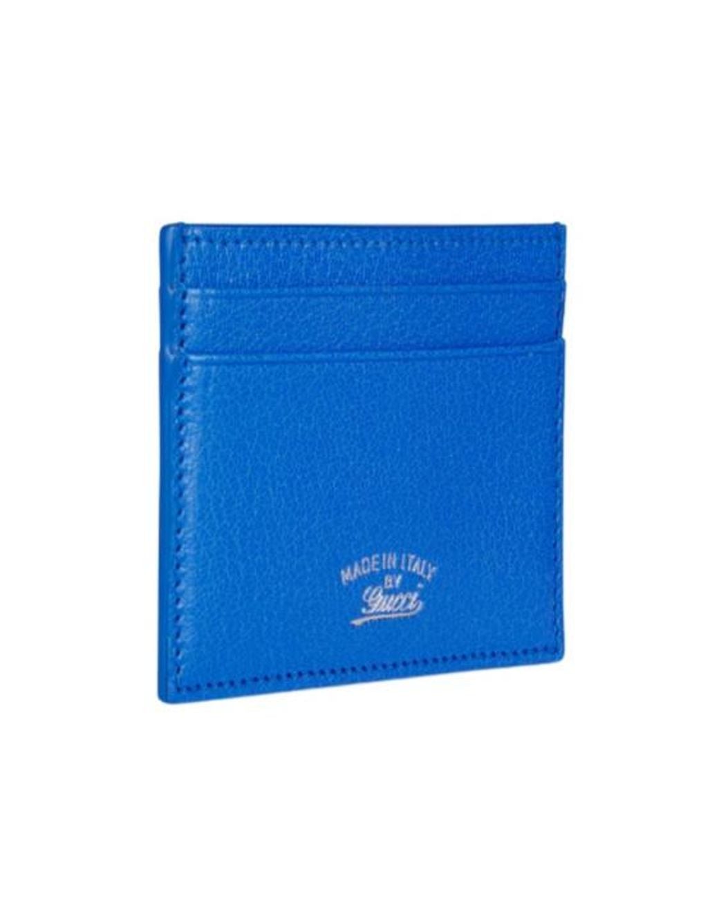 Gucci Blue Lira Card Case for men