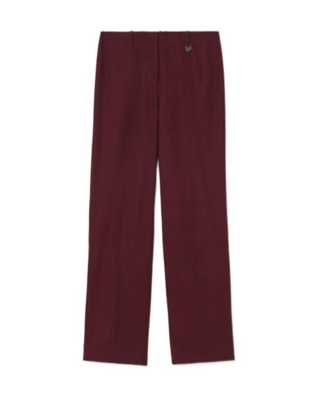 Burberry Purple Wool Tailored Trousers