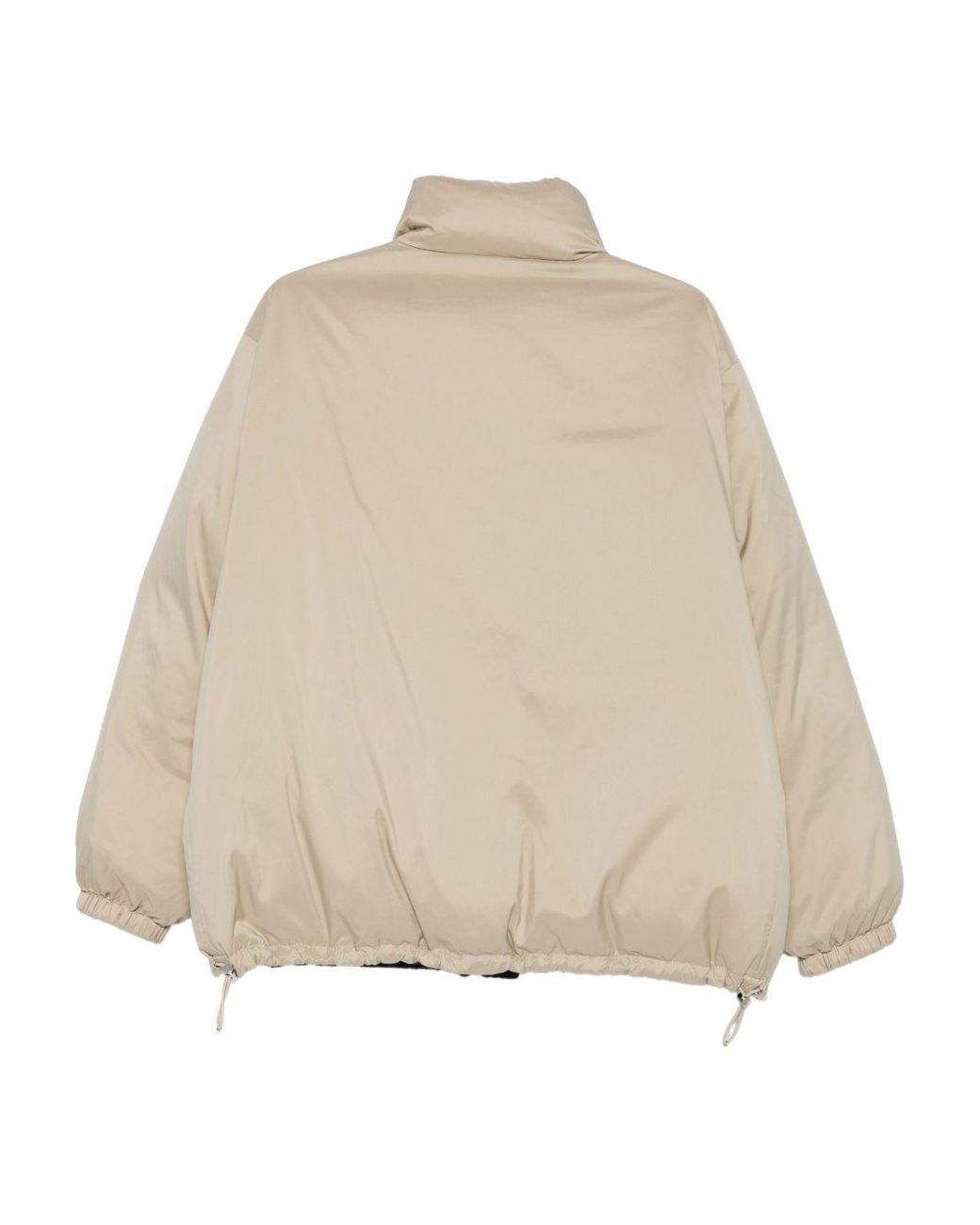 Miu Miu Blue Reversible Technical Pongé Down Jacket