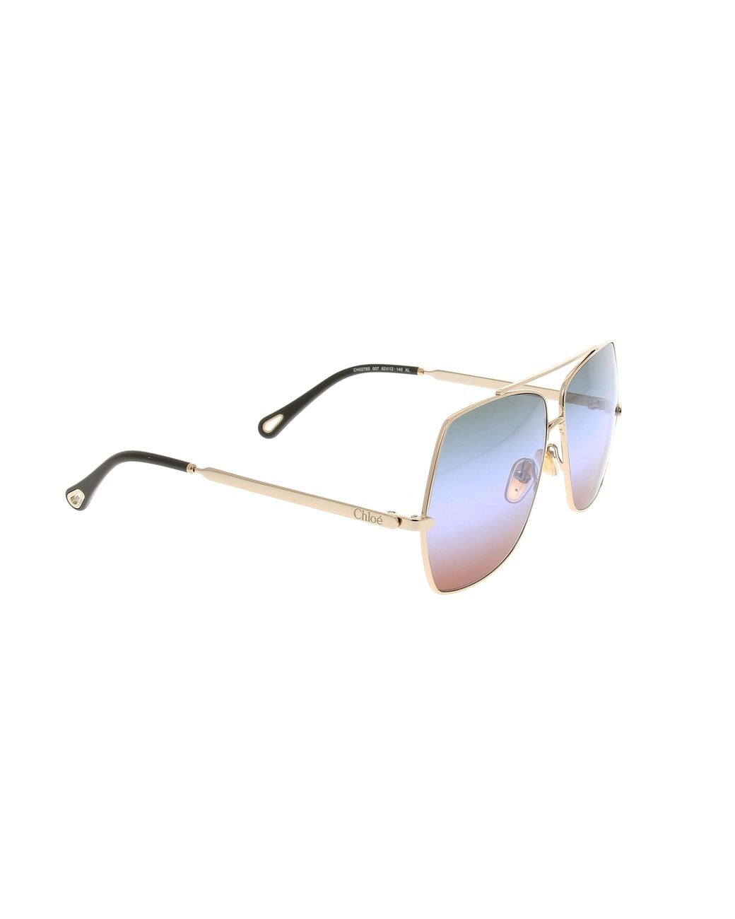 Chloé White Chloé Eyewear Square Frame Sunglasses