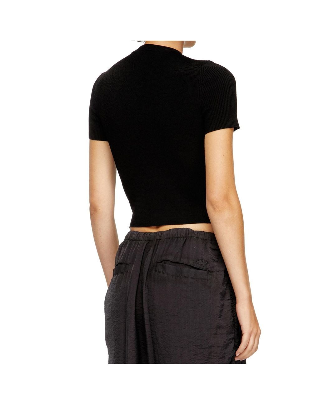 DIESEL Black M-Valari-Ss Crewneck T-Shirt