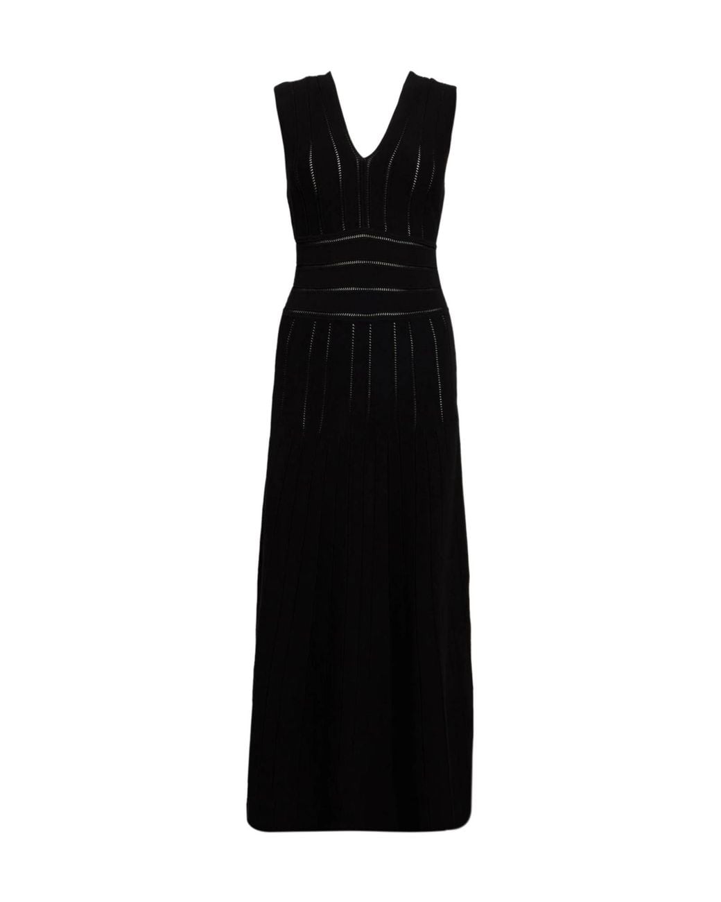 Max Mara Black Sleeveless Knit Dress
