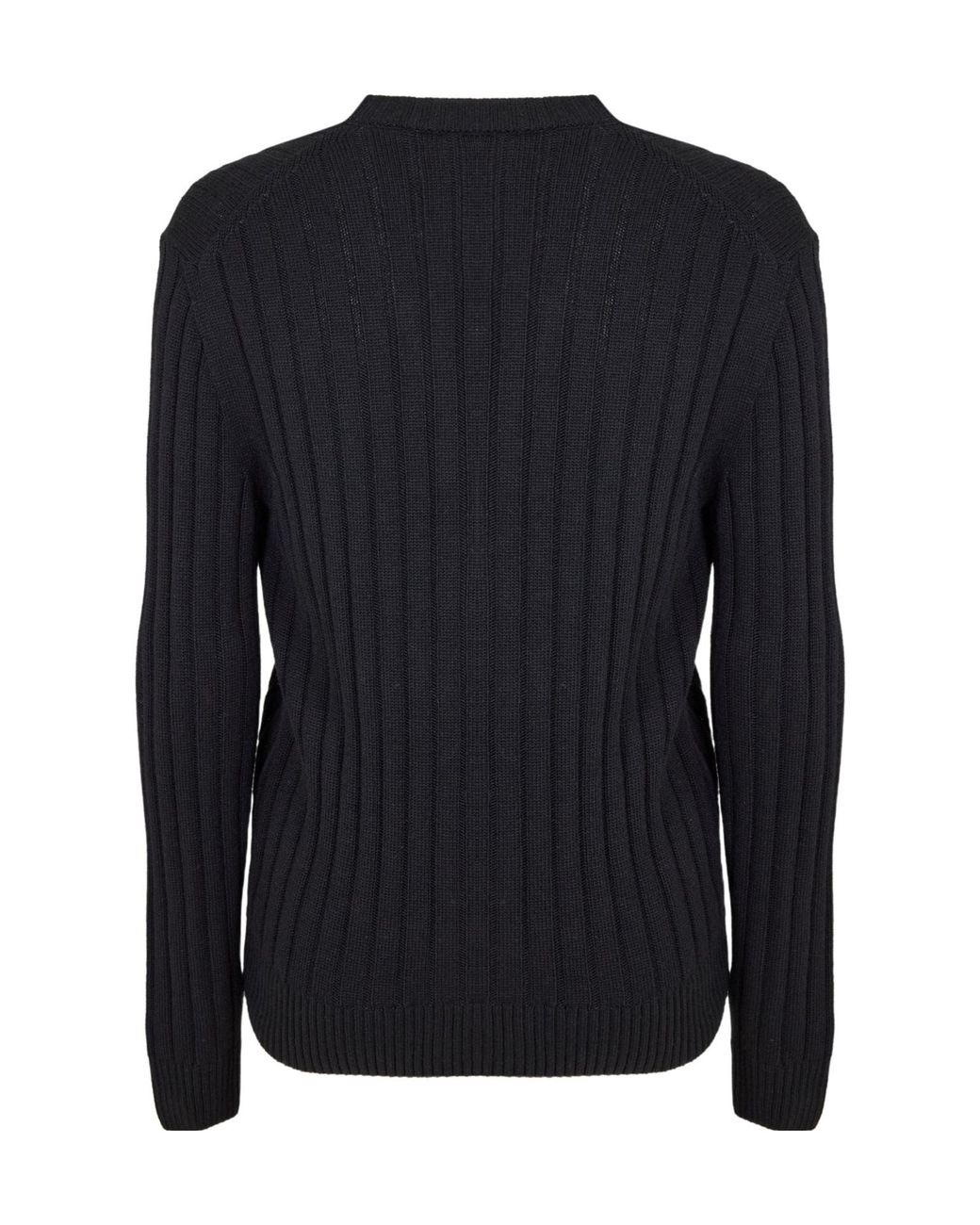 Boss Blue Knitted V-Neck Cardigan for men