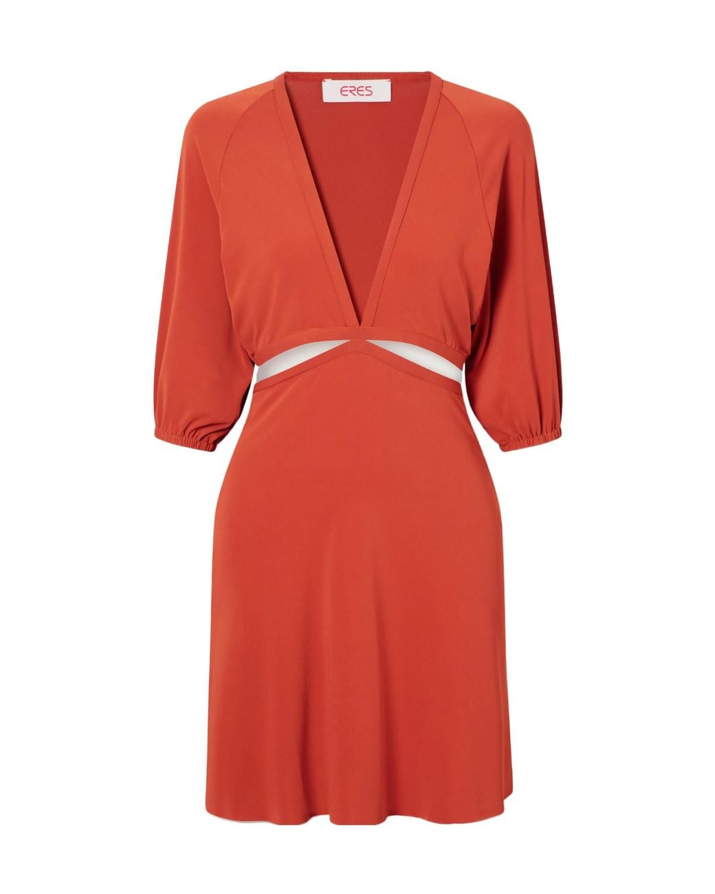 Eres Red Cut-Out Stretch-Jersey Mini Dress