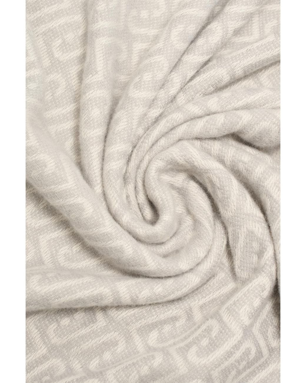 Liu Jo White Tasseled Scarf