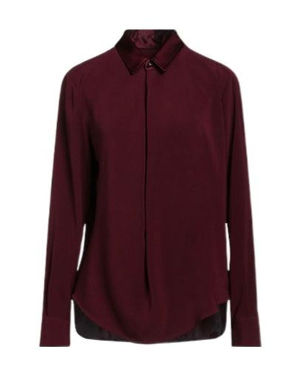 Rag & Bone Purple Solid-Color Long-Sleeved Shirt