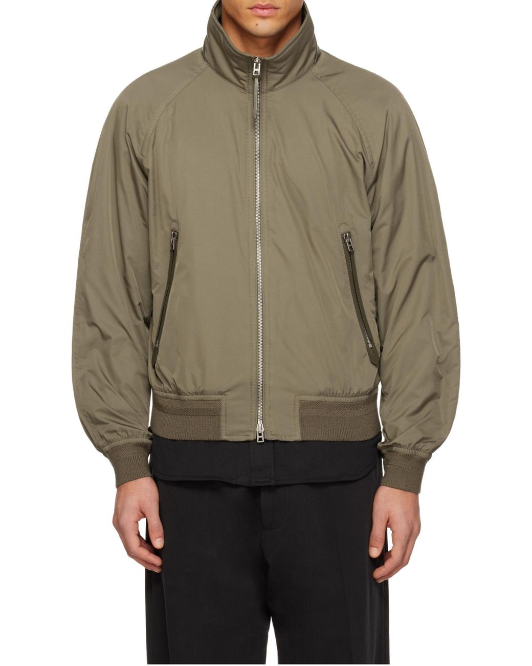 Tom Ford Green Jacket With Cashmere Lining for men
