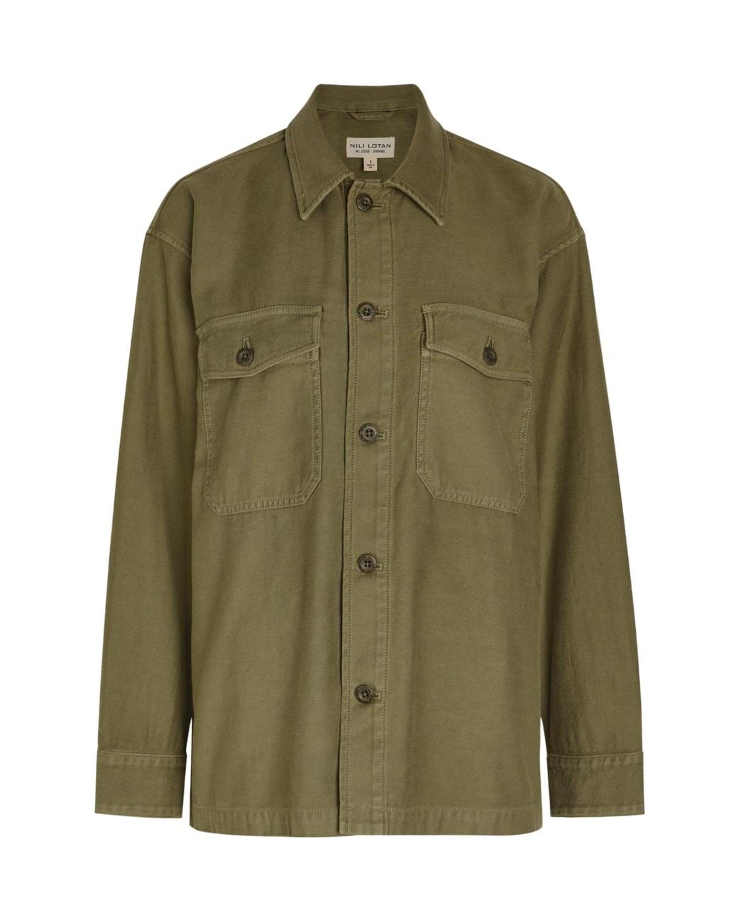 Nili Lotan Green Long-Sleeve Casual Jacket